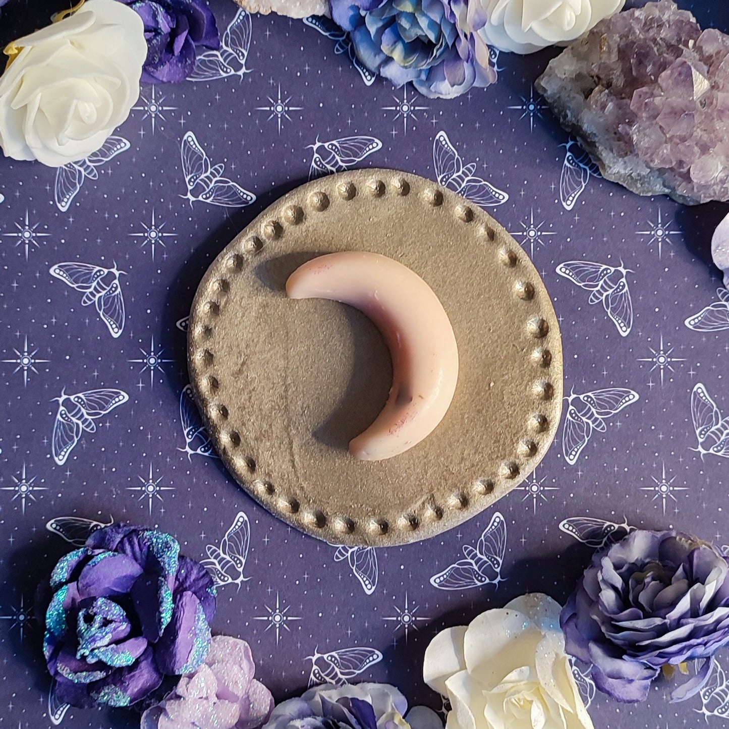 Fondant parfumé lune " Pêche du verger" - Mystique Opale